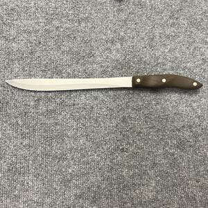 Cutco 1023 Slicing Knife USA Wood Handle 14" Serrated Carving Blade